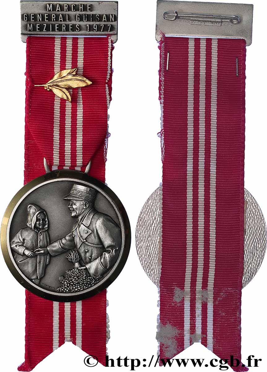 SUISSE Médaille, Marche général Guisan SUP