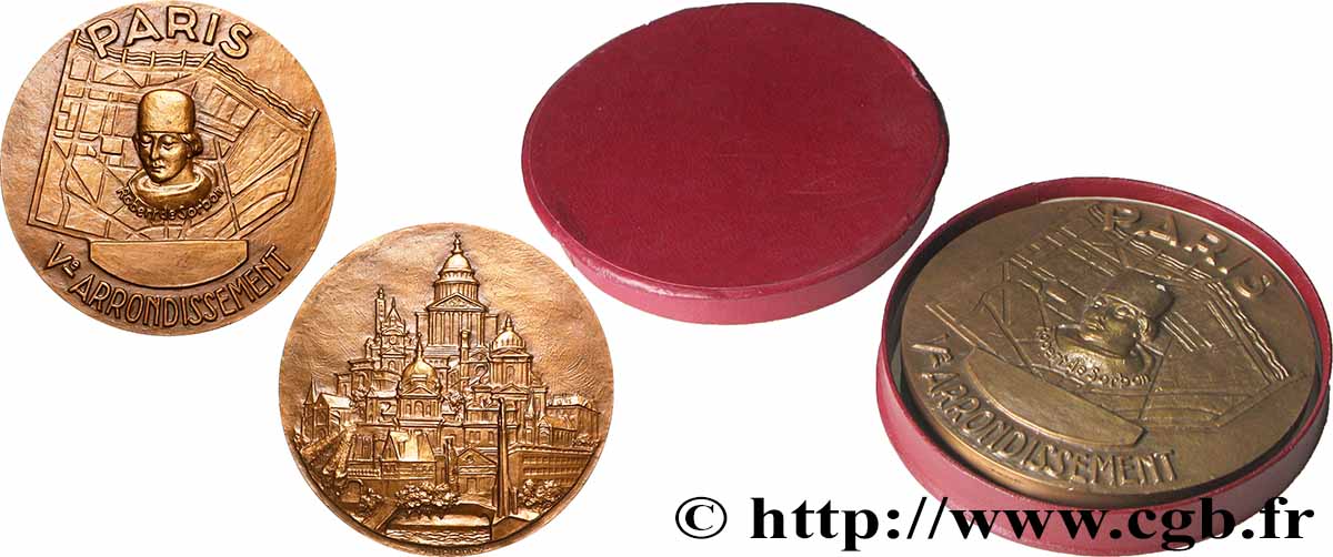 QUINTA REPUBBLICA FRANCESE Médaille, Paris 5e arrondissement SPL