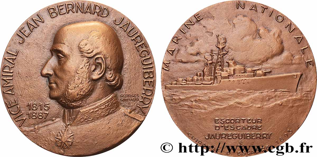 CINQUIÈME RÉPUBLIQUE Médaille, Escorteur d escadre Jaureguiberry SUP