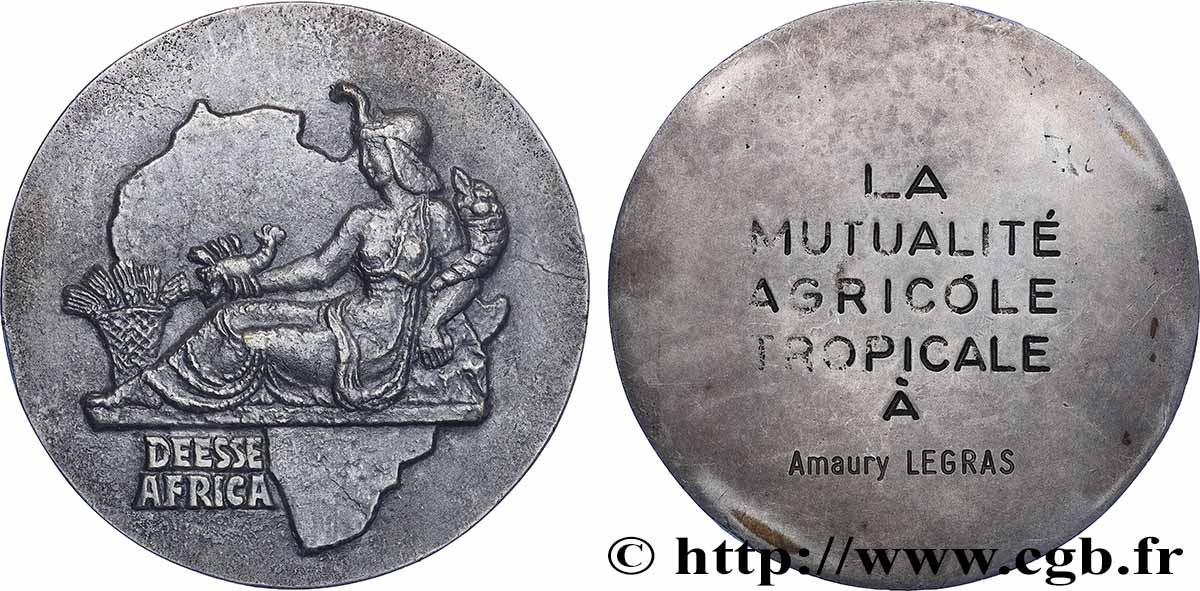 SÉNÉGAL Médaille, Mutuelle agricole tropicale TTB+