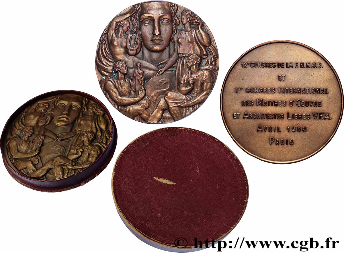 V REPUBLIC Médaille, 12e congrès de la F. N. M. O. B. AU
