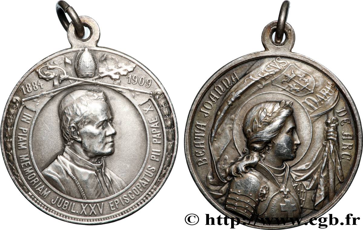 VATICAN - PIE X (Giuseppe Melchiorre Sarto) Médaille, Béatification de Jeanne d’Arc TTB+