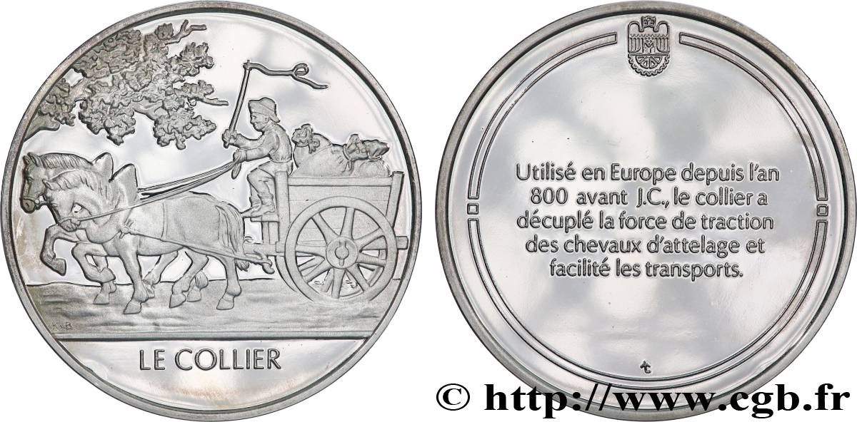 LES 100 PLUS GRANDES INVENTIONS DE L HUMANITÉ Médaille, Invention du collier BE