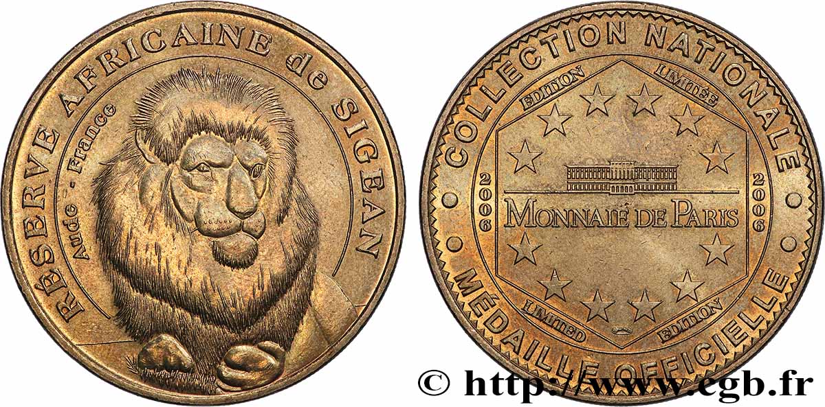 MÉDAILLES TOURISTIQUES Médaille touristique, Réserve africaine de Sigean SUP