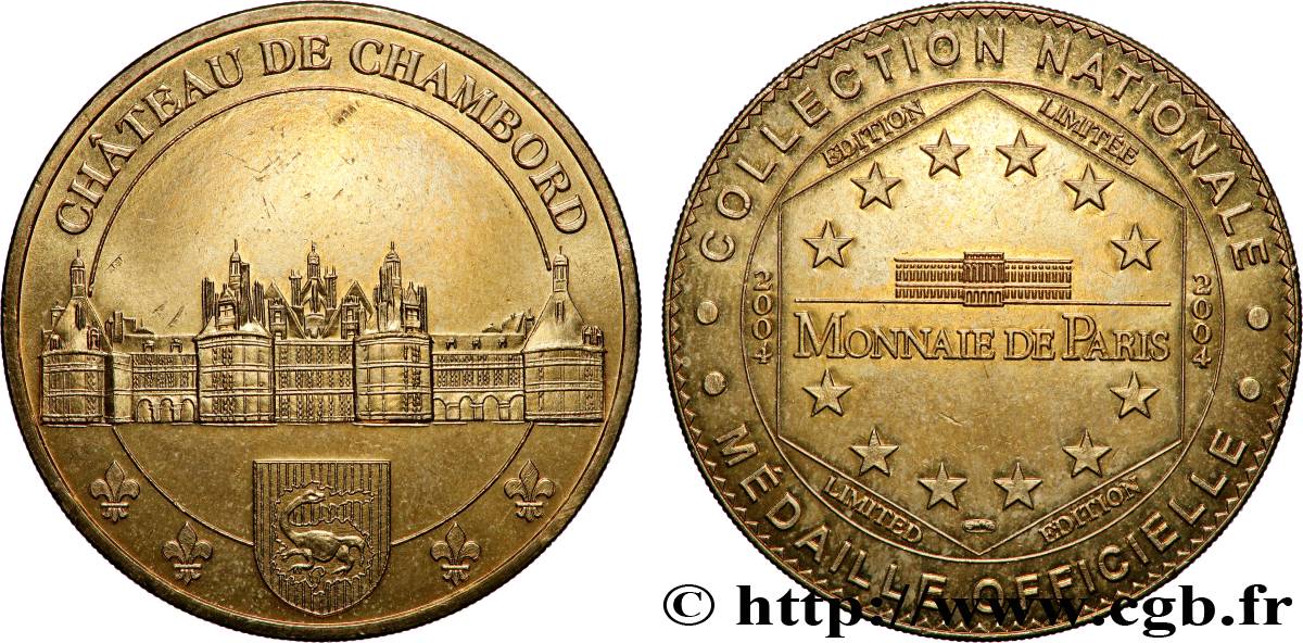 TOURISTIC MEDALS Médaille touristique, Château de Chambord SPL