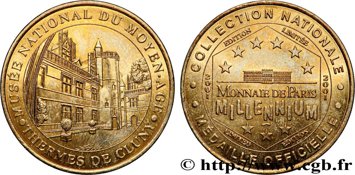 MÉDAILLES TOURISTIQUES Médaille touristique, Musée national du moyen âge, Thermes de Cluny SUP