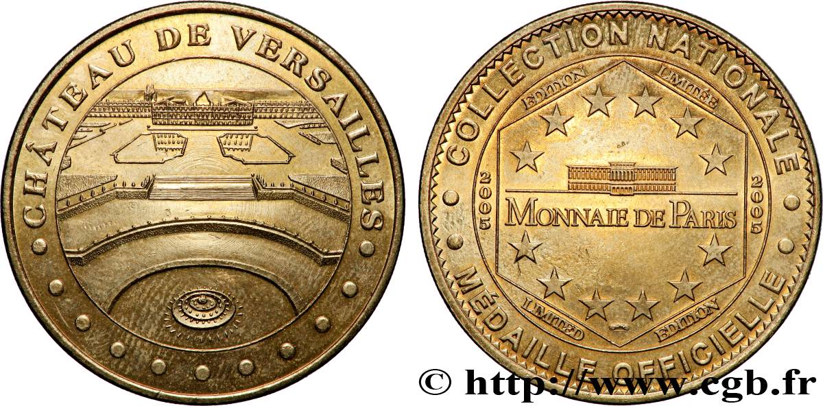 TOURISTIC MEDALS Médaille touristique, Château de Versailles AU