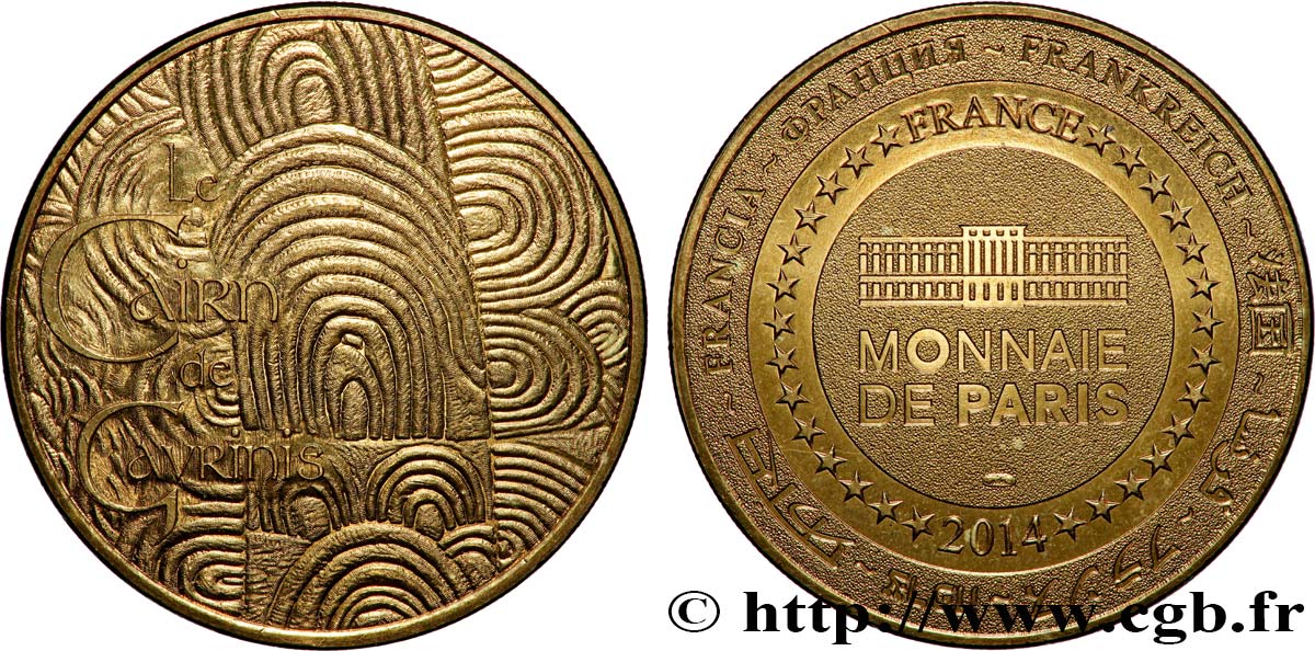 TOURISTIC MEDALS Médaille touristique, Cairn de Gavrinis VZ