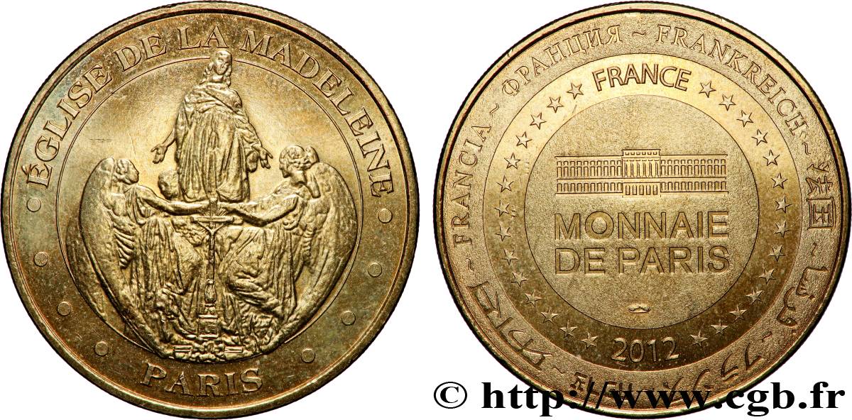 MÉDAILLES TOURISTIQUES Médaille touristique, Église de la Madeleine, Paris SUP