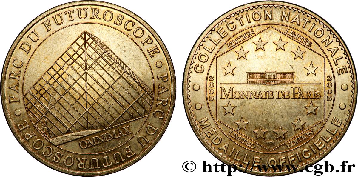 TOURISTIC MEDALS Médaille touristique, Parc du Futuroscope, Omnimax VZ