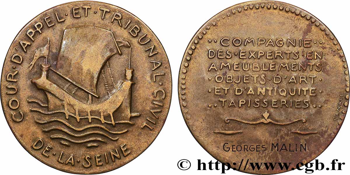 DROIT ET JURIDIQUE Médaille, Compagnie des experts, Cour d’appel et tribunal TTB