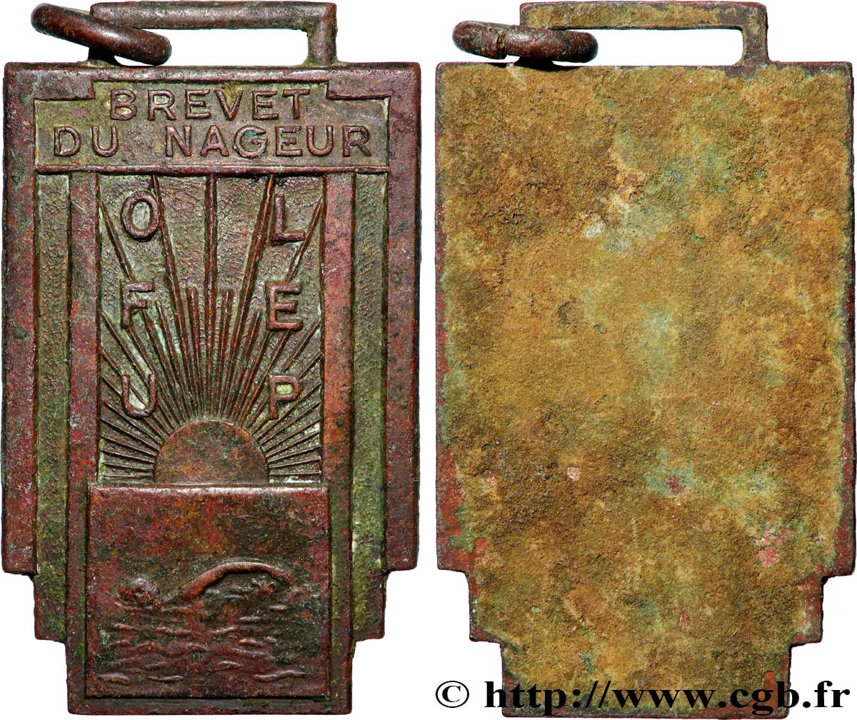SPORTS Plaquette, Brevet du nageur S