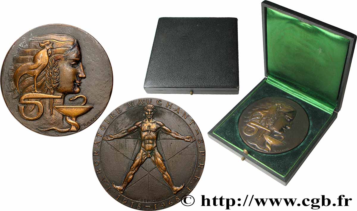 SCIENCES & SCIENTIFIQUES Médaille, Laboratoire Mauchant AU