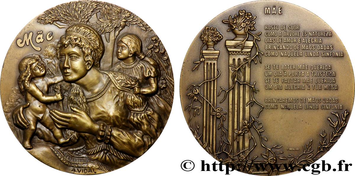 PORTUGAL Médaille, Mère SUP