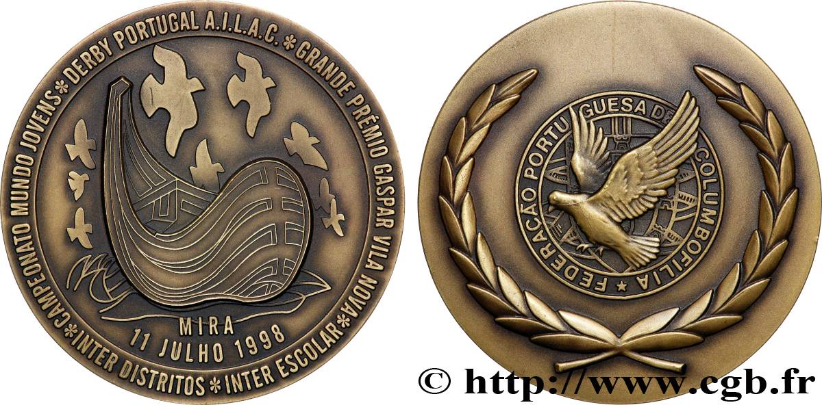 PORTUGAL Médaille, Fédération portugaise de colombophilie SUP