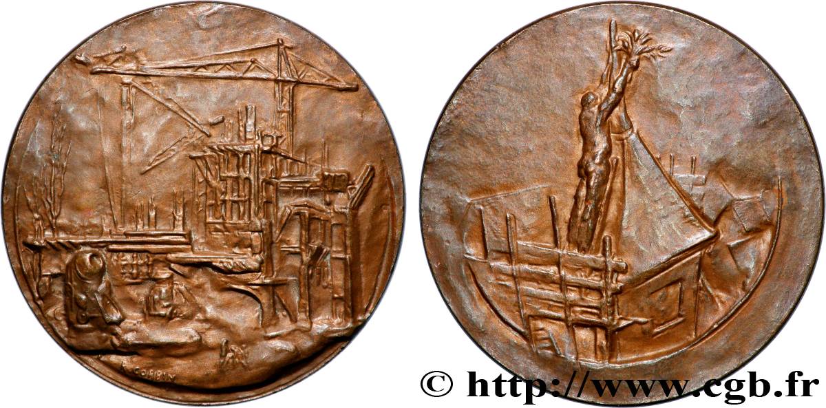 QUATRIÈME RÉPUBLIQUE Médaille, Construction TTB+
