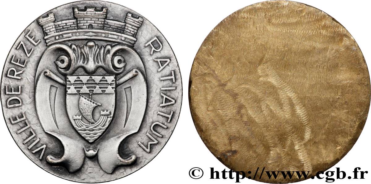 VILLES ET MAIRIES Médaille, Ville de Rezé Ratiatum TTB+