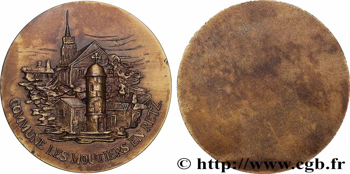 VILLES ET MAIRIES Médaille, Les Moutiers-en-Retz q.SPL
