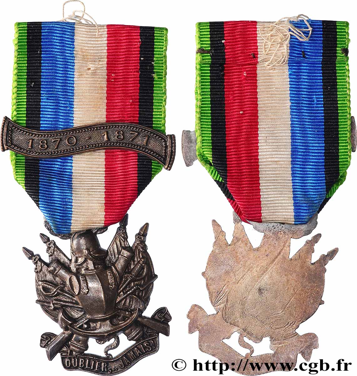 GUERRE DE 1870-1871 Médaille des vétérans AU