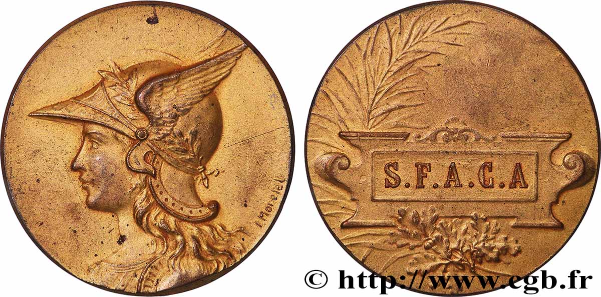 TROISIÈME RÉPUBLIQUE Médaille de récompense, S. F. A. C. A. TTB