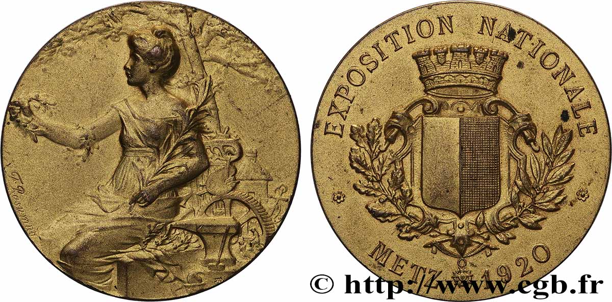 TROISIÈME RÉPUBLIQUE Médaille, Exposition nationale TTB+
