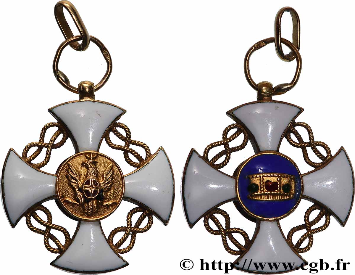 ITALIEN Médaille, Ordre de la couronne d’Italie, miniature fVZ/SS