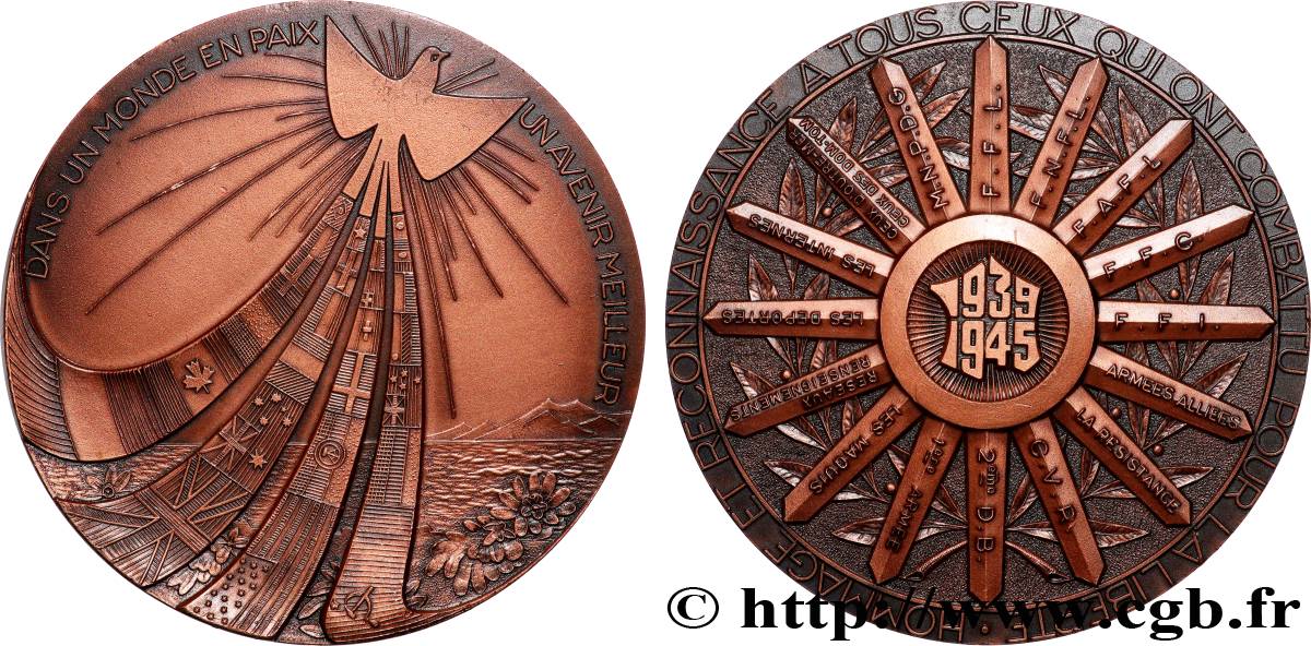 IV REPUBLIC Médaille, Hommage et Reconnaissance à tous ceux qui ont combattu pour la Liberté AU