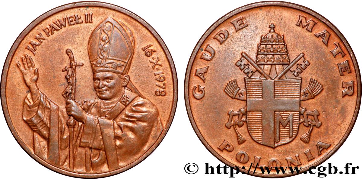 POLOGNE Médaille, Jean-Paul II TTB+