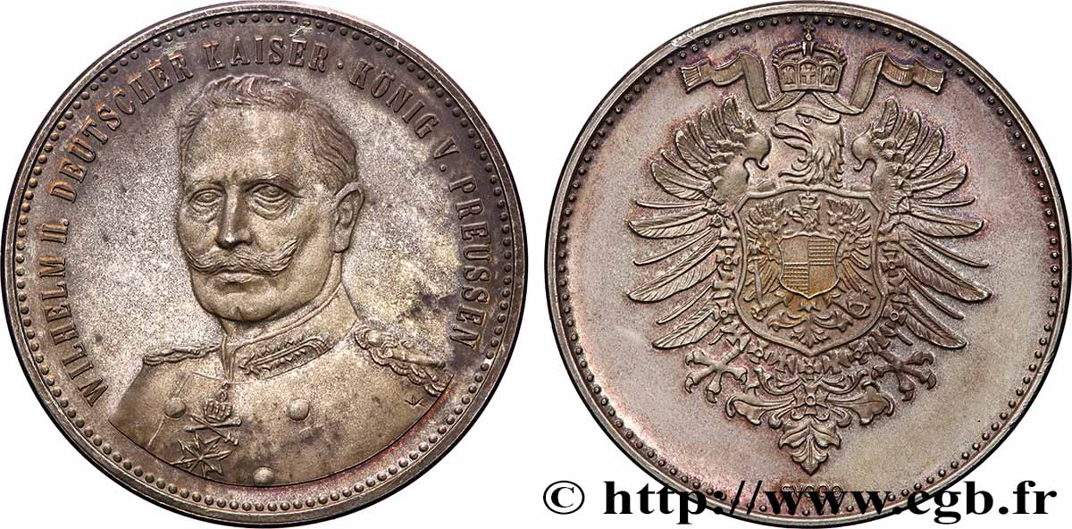 GERMANY - KINGDOM OF PRUSSIA - WILLIAM II Médaille, Guillaume II Proof set