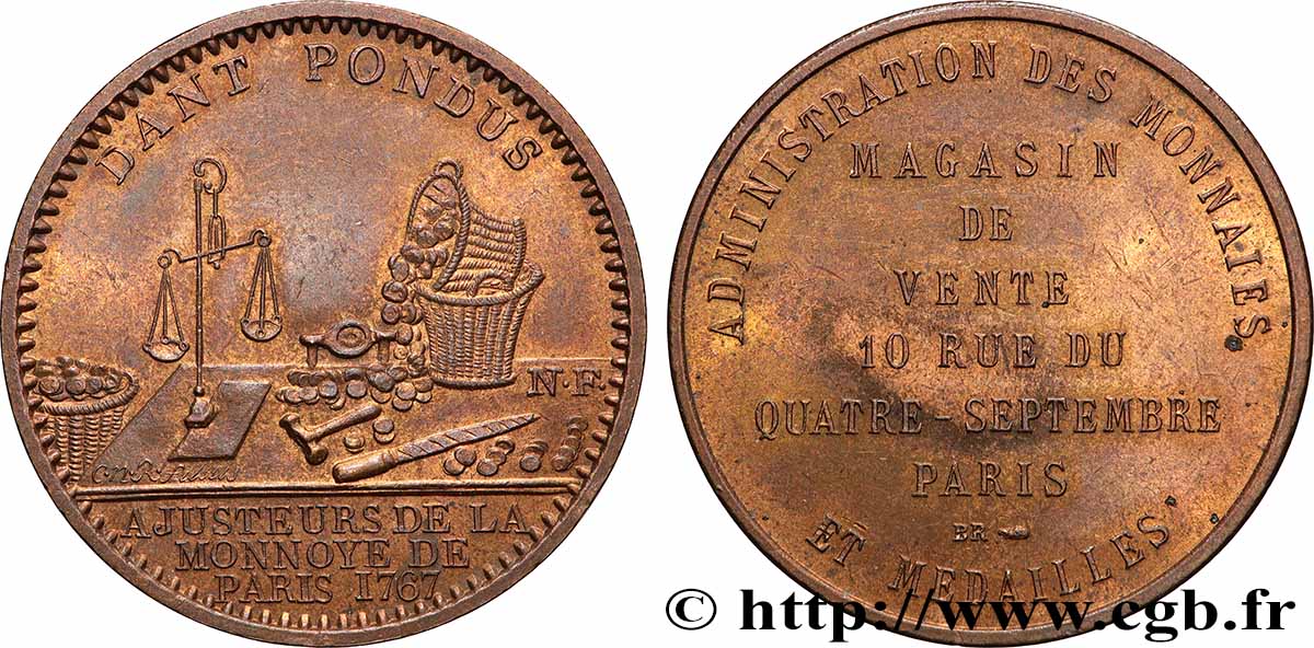 MONNAIE DE PARIS Médaille publicitaire du magasin de la Monnaie de Paris fVZ