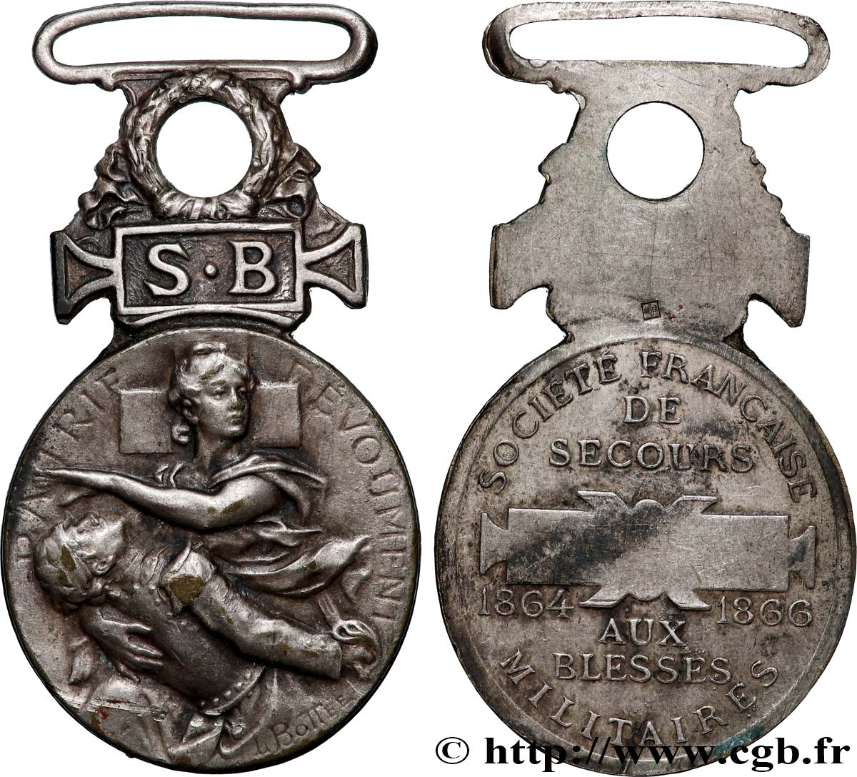 ZWEITES KAISERREICH Médaille, Société française de secours aux blessés militaires SS