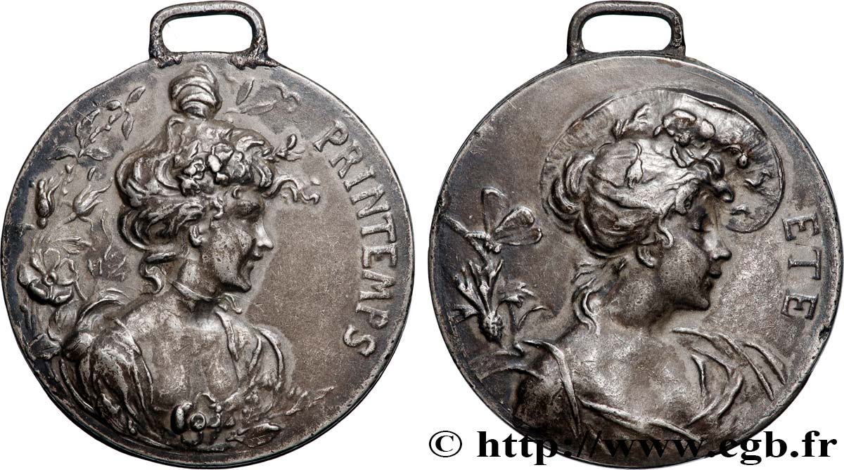 TERZA REPUBBLICA FRANCESE Médaille, Printemps et Été BB