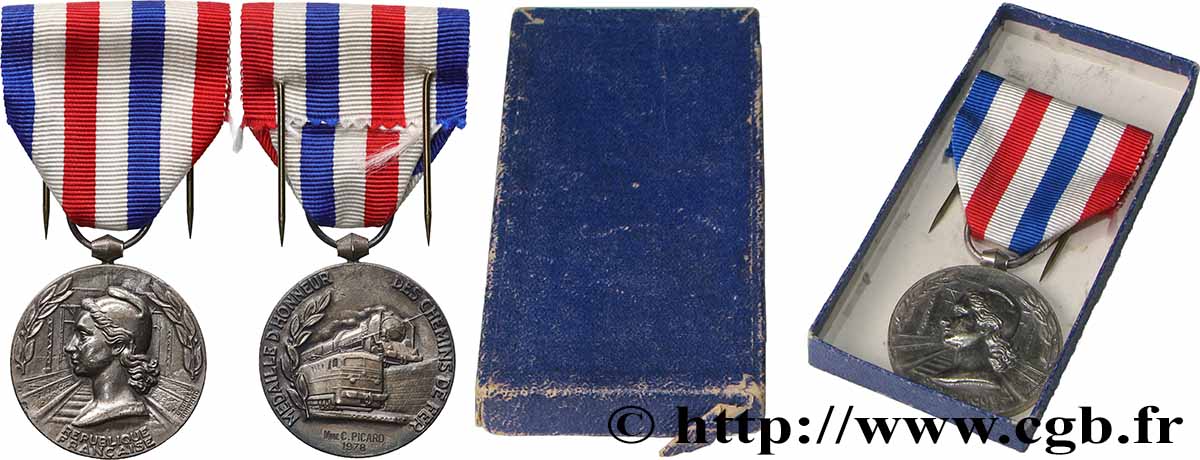 FUNFTE FRANZOSISCHE REPUBLIK Médaille d’honneur des Chemins de Fer SS