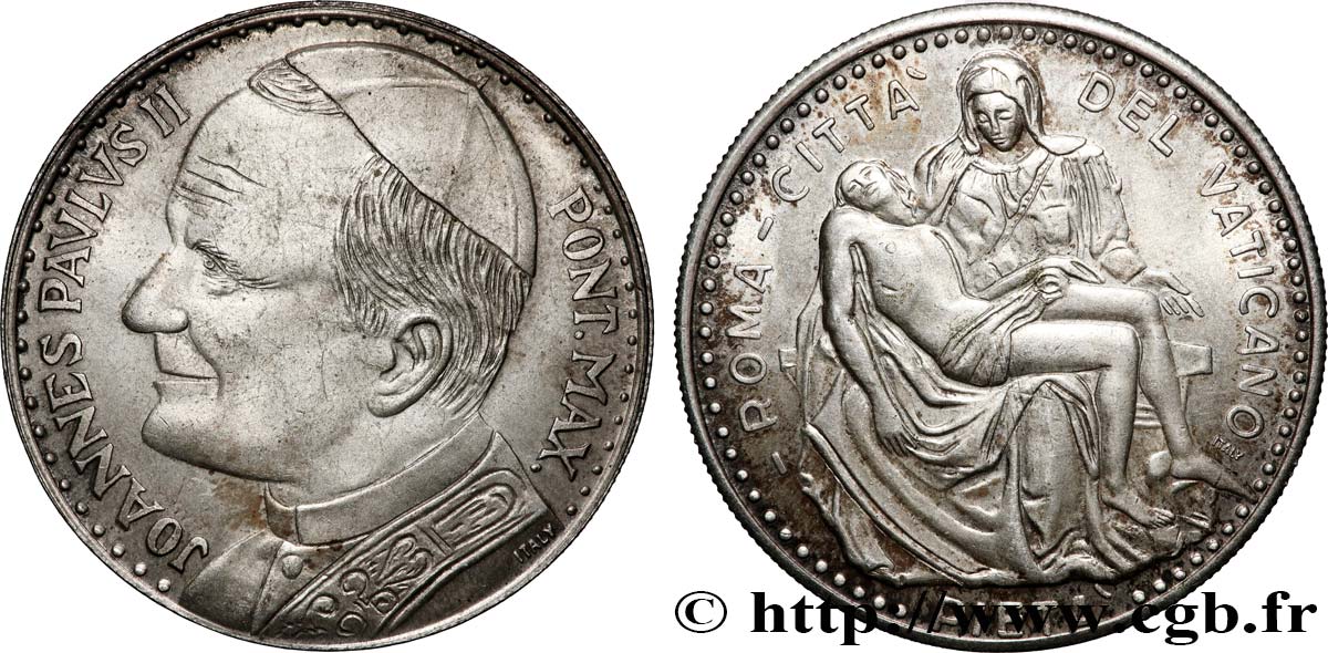 JEAN-PAUL II (Karol Wojtyla) Médaille, Jean-Paul II, Pieta du Vatican fVZ