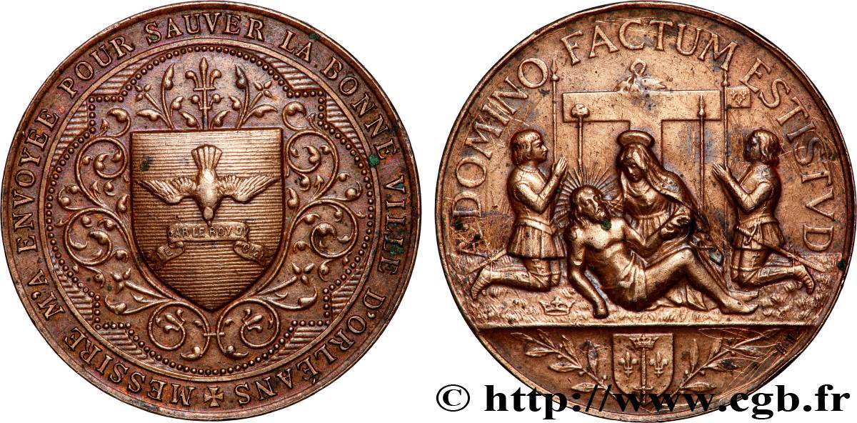 VARIOUS CHARACTERS Médaille, Jeanne d’arc sauve Orléans MBC+