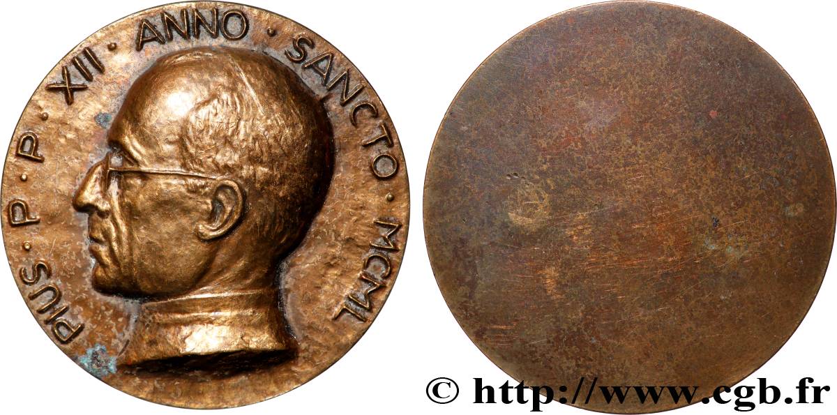 VATICAN - PIE XII (Eugenio Pacelli) Médaille, Pie XII MBC+