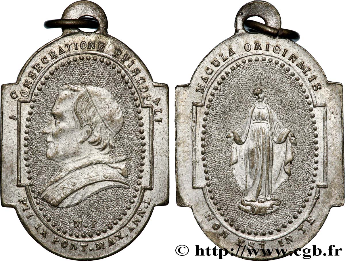 ITALIEN - KIRCHENSTAAT - PIE IX. Giovanni Maria Mastai Ferretti) Médaille, Consécration épiscopal SS
