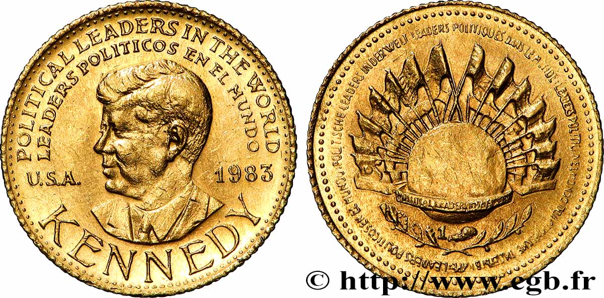 ÉTATS-UNIS D AMÉRIQUE Médaille, Kennedy SUP