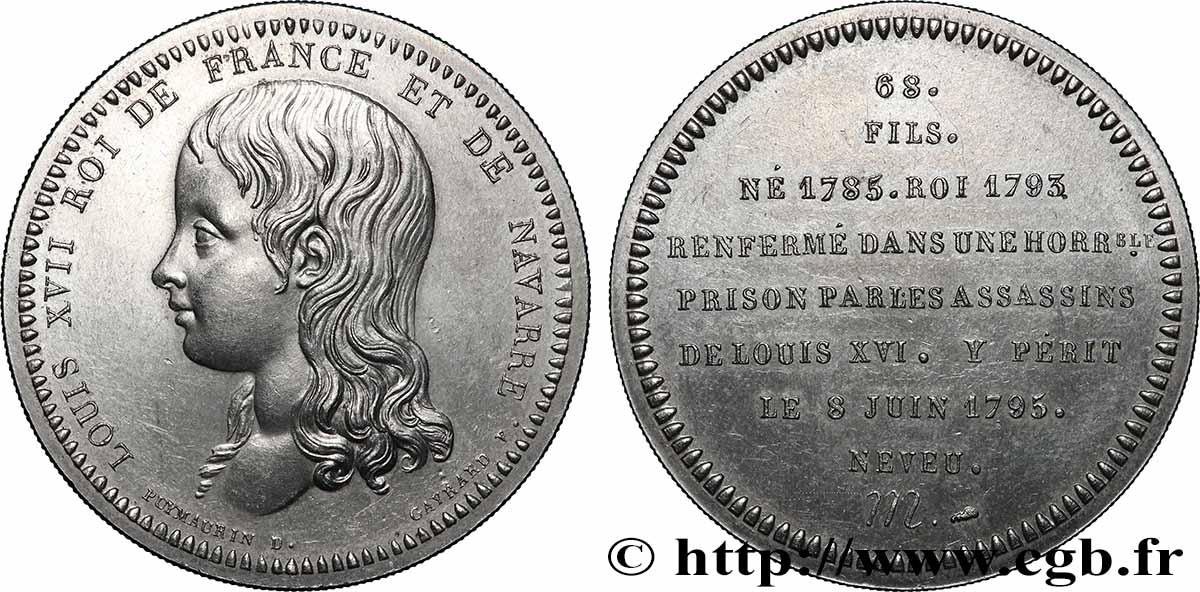 SÉRIE MÉTALLIQUE DES ROIS DE FRANCE Médaille, Louis XVIII - 68 - refrappe ultra-moderne AU