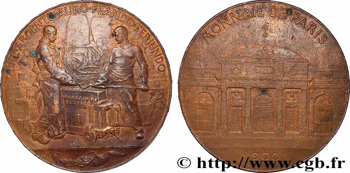 III REPUBLIC Médaille, Souvenir de la Monnaie de Paris XF