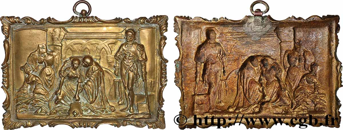 ART, PAINTING AND SCULPTURE Plaque, Le Supplice de Lady Jane Grey par Paul Delaroche AU