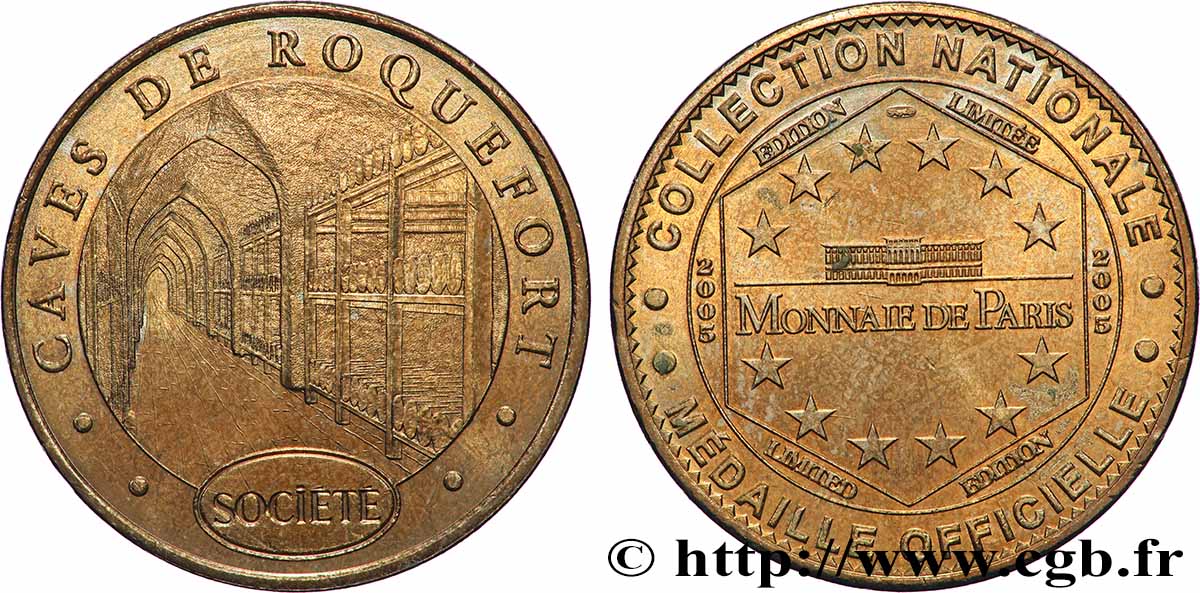 TOURISTIC MEDALS Médaille touristique, Caves de Roquefort Société AU