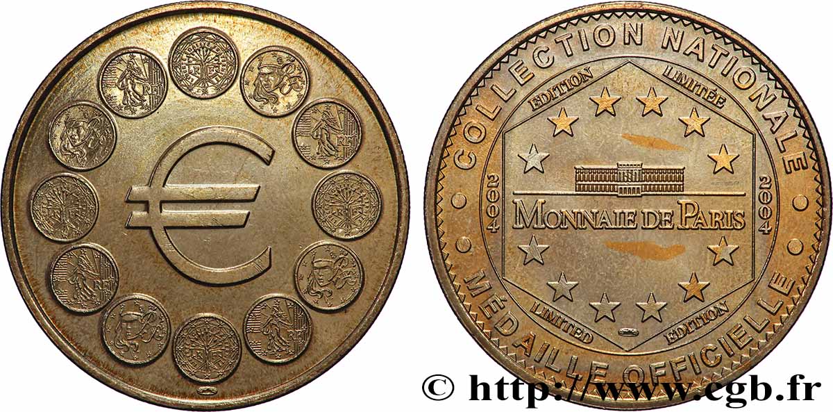 TOURISTIC MEDALS Médaille touristique, Euro q.SPL