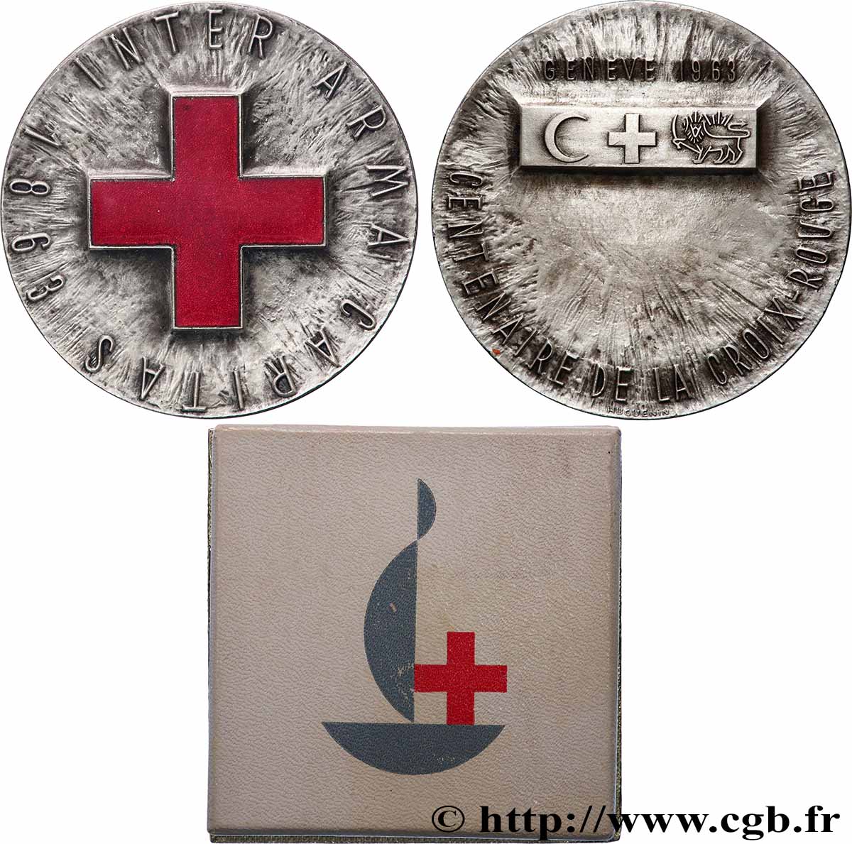 SVIZZERA Médaille, Centenaire de la croix-rouge SPL