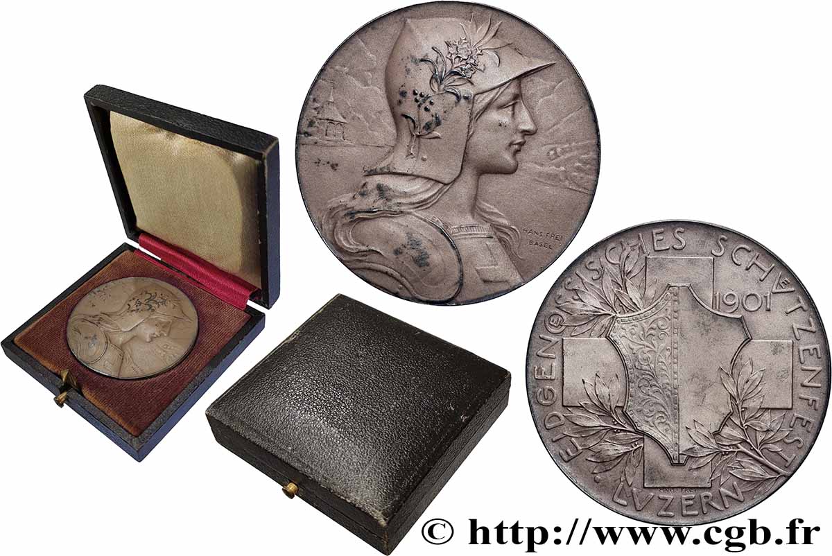 SWITZERLAND - HELVETIC CONFEDERATION Médaille, Festival de tir fédéral SS