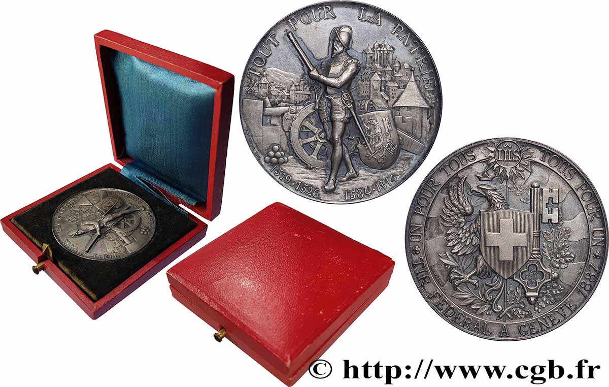 SCHWEIZ Médaille, Tir Fédéral de Genève fVZ