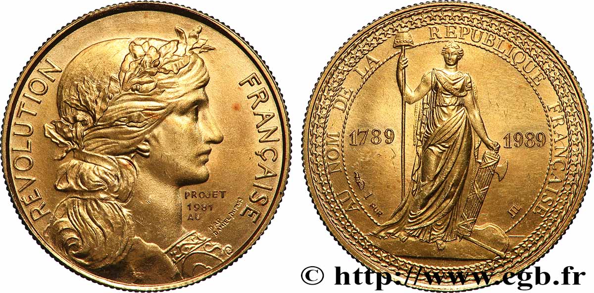 QUINTA REPUBBLICA FRANCESE Médaille, Au nom de la République Française SPL
