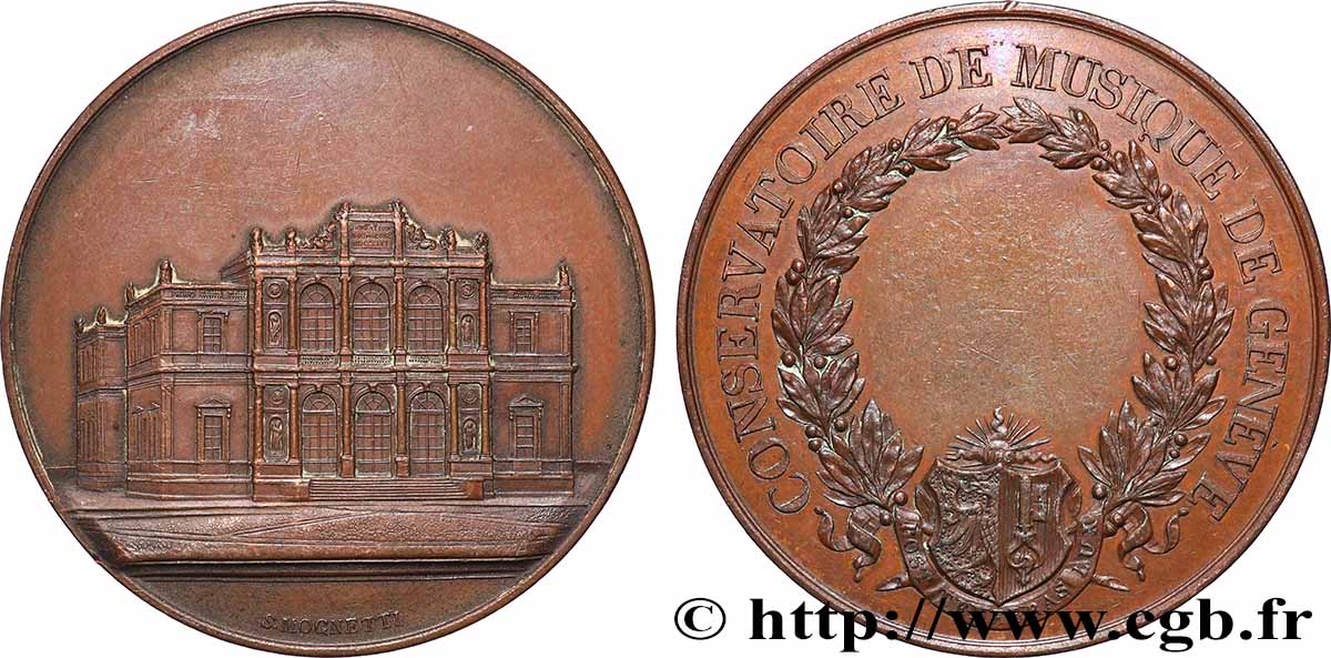 SWITZERLAND Médaille de prix, Conservatoire de Musique AU