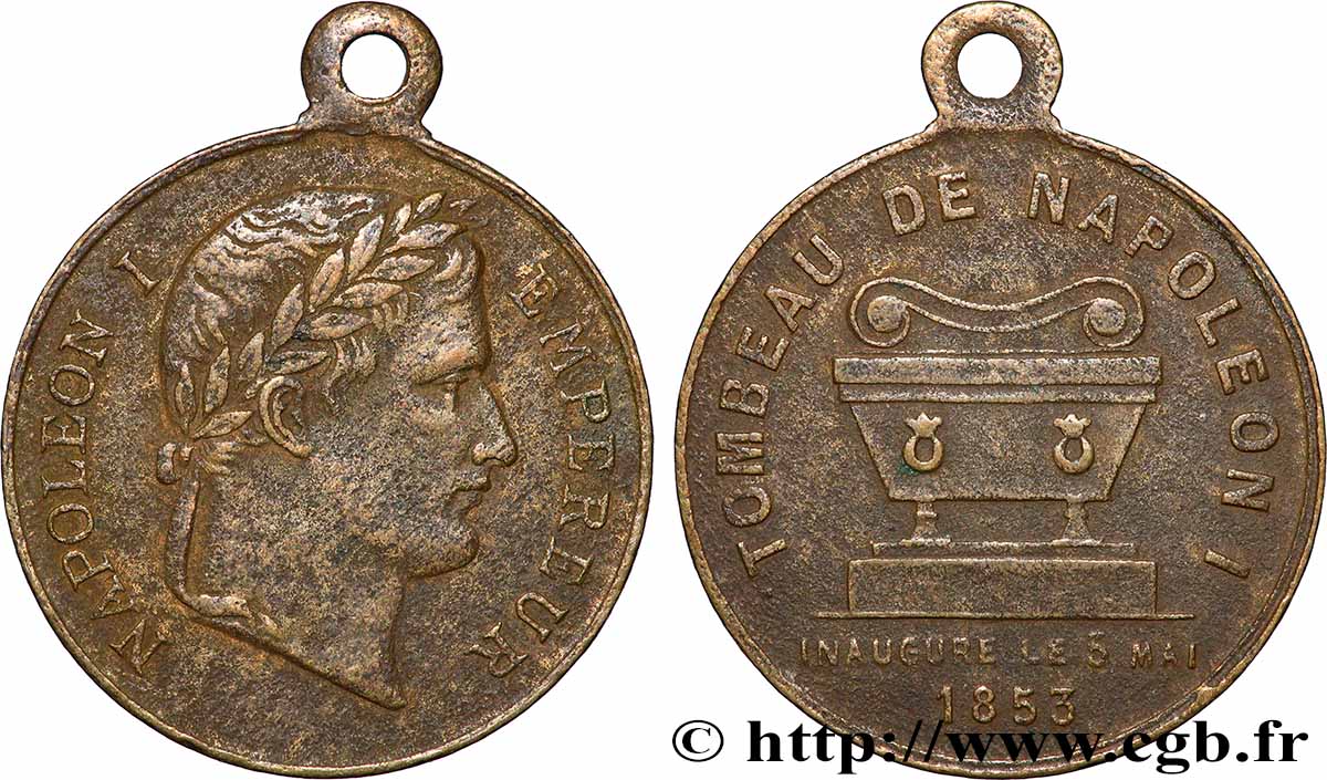 SECOND EMPIRE Médaille, Inauguration du tombeau de Napoléon Ier VF