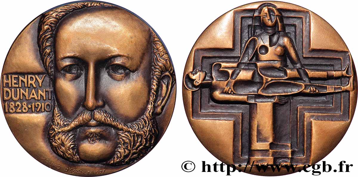 MÉDECINE - SOCIÉTÉS MÉDICALES Médaille, Henry Dunant VZ
